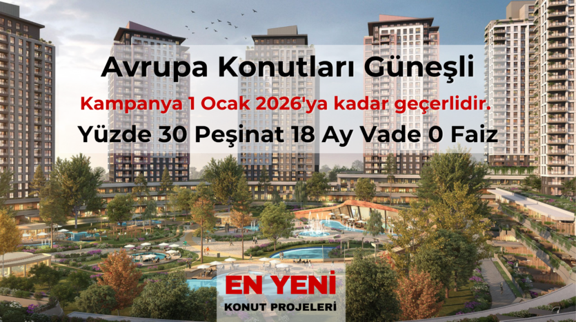 en yeni güneşli avrupa konutları satılık daire fiyatları