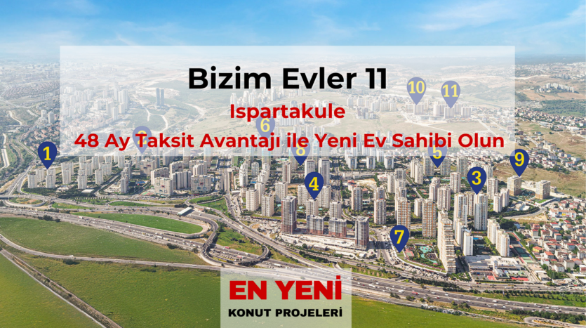 ıspartakule tahtakale mah. bizim evler 11 satılık daire ve fiyat listesi